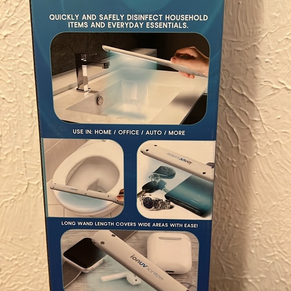 ionuv sanitizer uv wand. Rechargeable batteries kills 99.9% germs. New not open - Picture 5 of 6